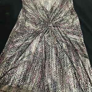 Daisy Fuentes Black and Pink Patterned Blouse